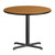 Flash Furniture XU-RD-36-NATTB-T3030-GG 36" Dia. Round Natural Laminated Dining Height Table with Four Pointed Pedestal Base