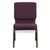 Flash Furniture FD-CH02185-GV-005-BAS-GG Plum 19.25" Width Gold Vein Frame Finish Hercules Series Stacking Church Chair