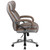 Flash Furniture GO-2092M-1-TP-GG Taupe Bonded Leather Padded Arms High Back Design Hercules Series Big & Tall Executive Swivel Office Chair