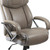 Flash Furniture GO-2092M-1-TP-GG Taupe Bonded Leather Padded Arms High Back Design Hercules Series Big & Tall Executive Swivel Office Chair