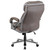 Flash Furniture GO-2092M-1-TP-GG Taupe Bonded Leather Padded Arms High Back Design Hercules Series Big & Tall Executive Swivel Office Chair