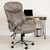 Flash Furniture GO-2092M-1-TP-GG Taupe Bonded Leather Padded Arms High Back Design Hercules Series Big & Tall Executive Swivel Office Chair