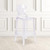 Flash Furniture OW-TEARBACK-29-GG Transparent Crystal Molded Polycarbonate Tear Back Ghost Counter Stool