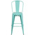 Flash Furniture ET-3534-30-MINT-GG Mint Galvanized Steel Drain Holes In Seat Bar Stool