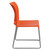 Flash Furniture RUT-238A-OR-GG Orange Metal Frame Hercules Series Contoured Stacking Chair