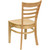 Flash Furniture XU-DGW0005LAD-NAT-GG Wood Ladder Back .62" Thick Natural Finish Beechwood Seat Hercules Series Restaurant Chair