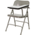 Flash Furniture HF-309AST-LFT-GG 12.25"W x 15.75"D Laminate Gray Surface with Black Edge Band Steel Back and Seat Premium Folding Chair