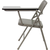 Flash Furniture HF-309AST-LFT-GG 12.25"W x 15.75"D Laminate Gray Surface with Black Edge Band Steel Back and Seat Premium Folding Chair