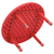 Flash Furniture YU-YCX-007-2-ROUND-TBL-RED-GG Red Round Plastic Top Safety Rounded Corners Preschool Activity Table