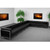 Flash Furniture ZB-IMAG-SECT-SET4-GG Black LeatherSoft With Stainless Steel Legs Modular Hercules Imagination Series Sectional