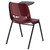 Flash Furniture RUT-EO1-BY-LTAB-GG Burgundy Flip-Up Left Handed Plastic Tablet Arm Seat and Back Hercules Series Ergonomic Shell Chair