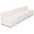 Flash Furniture ZB-803-680-SET-WH-GG White LeatherSoft with Brushed Stainless Steel Base Modular Hercules Alon Series Reception Configuration