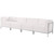Flash Furniture ZB-IMAG-SET8-WH-GG White LeatherSoft With Integrated Stainless Steel Legs Modular Hercules Imagination Series Lounge Set
