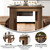 Flash Furniture XA-F-46X30-GG 46" W x 30" D Solid Pine Rustic Stained Finish Rectangular Farm Dining Table