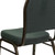 Flash Furniture FD-C03-GOLDVEIN-4003-GG Green Patterned Fabric Gold Vein Powder Coated Frame Finish Hercules Series Stacking Banquet Chair