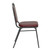 Flash Furniture FD-BHF-2-BY-VYL-GG Burgundy Vinyl Upholstered Trapezoidal Back Panel Silver Vein Powder Coated Frame Finish Hercules Series Stacking Banquet Chair