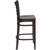 Flash Furniture XU-DGW0005BARLAD-WAL-GG Walnut Finish Seat With Ladder Back Walnut Finish Beechwood Frame Hercules Series Restaurant Bar Stool