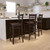 Flash Furniture XU-DGW0005BARLAD-WAL-GG Walnut Finish Seat With Ladder Back Walnut Finish Beechwood Frame Hercules Series Restaurant Bar Stool