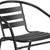 Flash Furniture TLH-0731SQ-017CBK2-GG Black Steel Square Table Set with 2 Chairs