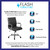 Flash Furniture GO-2240-BK-GG Black Vinyl Padded Arms Mid Back Design Executive Swivel Office Chair
