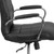 Flash Furniture GO-2240-BK-GG Black Vinyl Padded Arms Mid Back Design Executive Swivel Office Chair