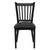 Flash Furniture XU-DG-6Q2B-VRT-BLKV-GG Metal Vertical Slat Back Black Vinyl Upholstered Seat Hercules Series Restaurant Chair