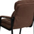 Flash Furniture GO-1156-BN-GG Brown Microfiber Upholstery Seat and Back Executive Side Chair