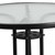 Flash Furniture TLH-070-2-GG Metal Base Black Powder Coated Finish With Tempered Glass Top Round Patio Table