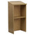 Flash Furniture MT-M8830-LECT-OAK-GG Oak Laminate Finish Floor Slanted Surface with Ledge Stand -Up Lectern
