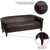 Flash Furniture 111-3-BN-GG Brown LeatherSoft with Cherry Stained Wood Feet Hercules Imperial Series Reception Sofa