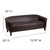 Flash Furniture 111-3-BN-GG Brown LeatherSoft with Cherry Stained Wood Feet Hercules Imperial Series Reception Sofa