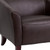 Flash Furniture 111-3-BN-GG Brown LeatherSoft with Cherry Stained Wood Feet Hercules Imperial Series Reception Sofa