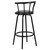 Flash Furniture YB-Y-J909-KD-GG Black Vinyl Metal Frame Swivel Bar Stool