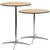 Flash Furniture XA-30-COTA-GG Round BirchWood Top Black PVC Edge Cocktail/Pub Table