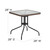 Flash Furniture TLH-073SQ-037BN4-GG Brown Steel Square Table Set with 4 Chairs