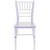 Flash Furniture LE-L-7K-CL-GG Transparent One-Piece Polypropylene Designed For Indoor/Outdoor Commercial Use Kid's Chiavari Chair