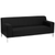 Flash Furniture ZB-DEFINITY-8009-SOFA-BK-GG Black LeatherSoft Upholstery With Integrated Stainless Steel Legs And Frame Hercules Definity Series Sofa