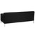 Flash Furniture ZB-DEFINITY-8009-SOFA-BK-GG Black LeatherSoft Upholstery With Integrated Stainless Steel Legs And Frame Hercules Definity Series Sofa