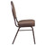 Flash Furniture FD-C04-COPPER-008-T-02-GG Brown Patterned Fabric Copper Vein Powder Coated Finish Hercules Series Stacking Banquet Chair