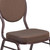 Flash Furniture FD-C04-COPPER-008-T-02-GG Brown Patterned Fabric Copper Vein Powder Coated Finish Hercules Series Stacking Banquet Chair