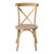 Flash Furniture X-BACK-NWG Natural with White Grain Elmwood Bent X Back Side Chair