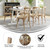 Flash Furniture X-BACK-NWG Natural with White Grain Elmwood Bent X Back Side Chair