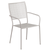 Flash Furniture CO-2-SIL-GG Light Gray Steel with Arms Square Back and Seat Patio Stacking Armchair