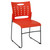 Flash Furniture RUT-2-OR-GG Orange Metal Frame Perforated Back Hercules Series Stacking Chair