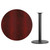 Flash Furniture XU-RD-42-MAHTB-TR24B-GG Mahogany Laminate Round Top PVC T-Mold Edge Table