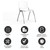 Flash Furniture RUT-F01A-WH-GG White Metal Frame Perforated Back Hercules Series Stacking Chair