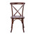 Flash Furniture X-BACK-W Walnut Elmwood Bent X Back Side Chair