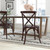 Flash Furniture X-BACK-W Walnut Elmwood Bent X Back Side Chair