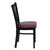 Flash Furniture XU-DG-6Q2B-VRT-BURV-GG Metal Vertical Slat Back Burgundy Vinyl Upholstered Seat Hercules Series Restaurant Chair
