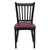 Flash Furniture XU-DG-6Q2B-VRT-BURV-GG Metal Vertical Slat Back Burgundy Vinyl Upholstered Seat Hercules Series Restaurant Chair